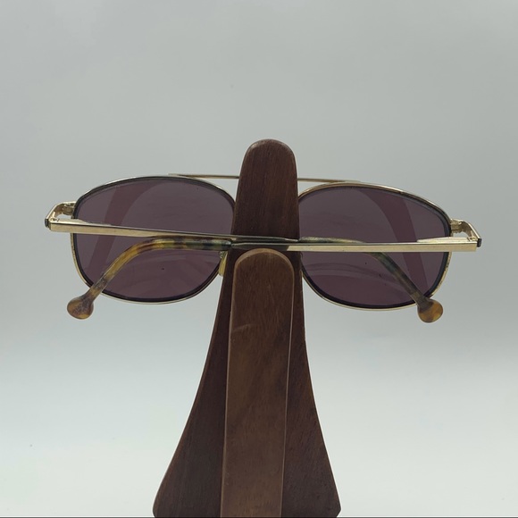 Vintage ESQ Tortoise/Silver Aviator Sunglasses - Picture 4 of 6